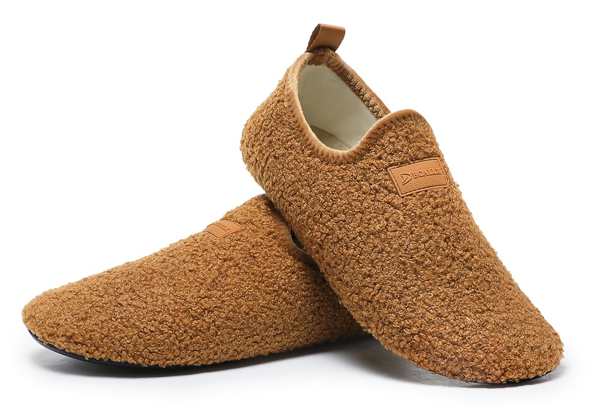 Adult Indoor House Slippers Socks Travel Lightweight Comfort Non Slip Grip House Floor Home Shoes for Women Men