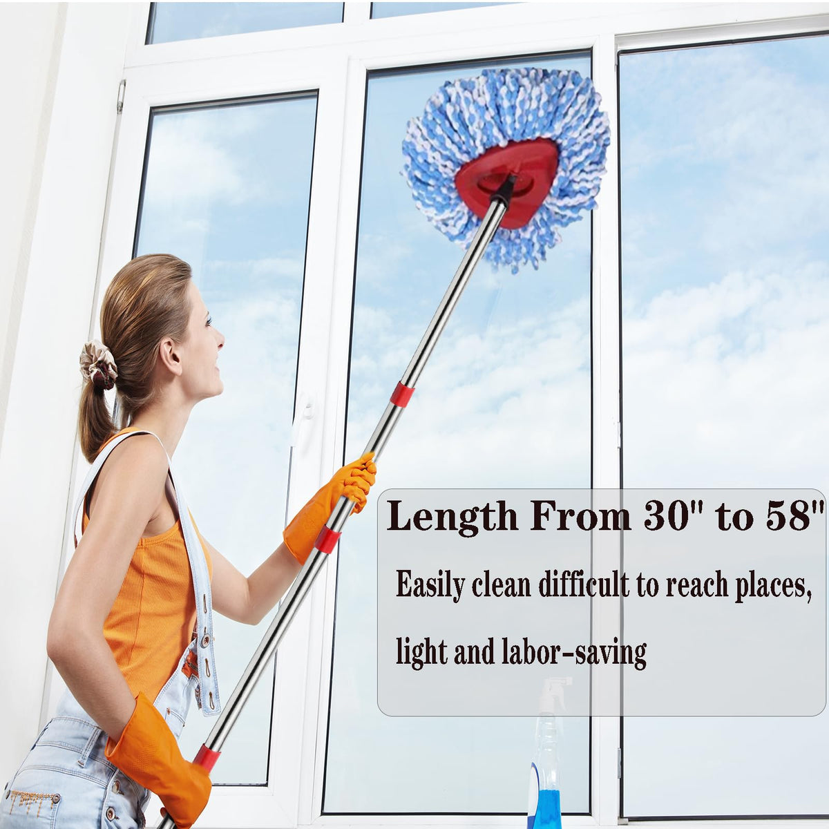 Spin Mop Replacement Handle (2 Count)
