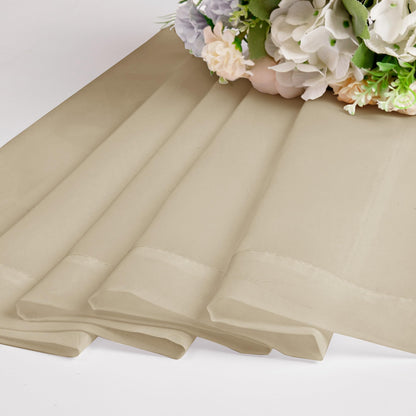 Taupe Sheer Curtains 45 Inch Long 2 Panels (2 Count)