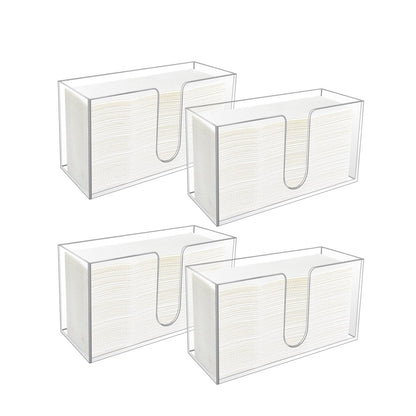 4 Pack Acrylic Paper Towel Holder (4 Count)