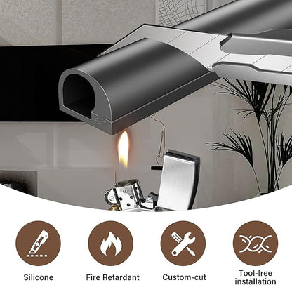 Cord Hider for Wall Mounted TV, 39" One Cable Cover with Side Open, Flexible Silicone Wire Raceway Management,Self-Adhesive Cord Organizer,Wire Concealer Channel, Black
