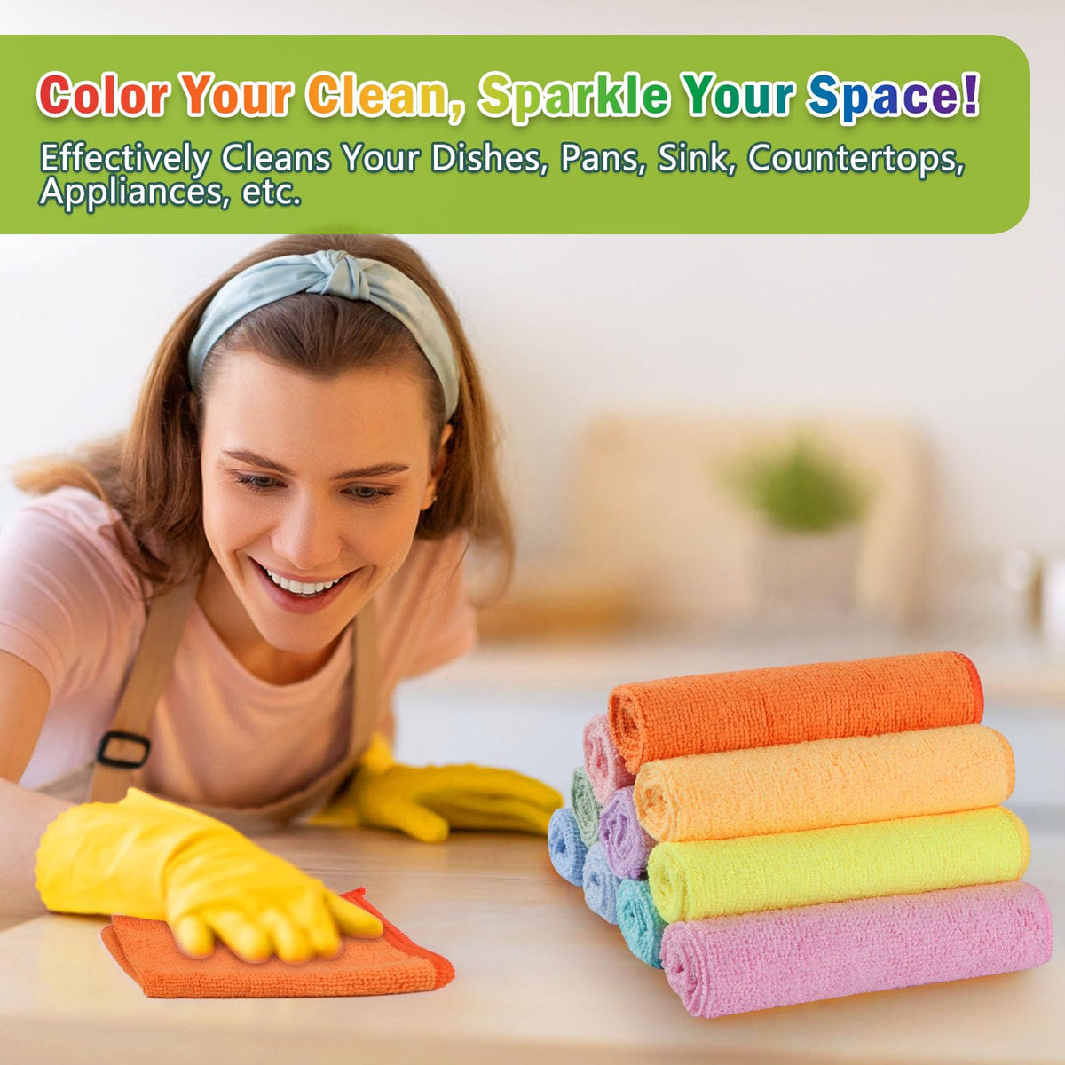 Microfiber Cleaning Cloth (20 Count)