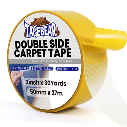Carpet Tape Double Sided 2Inch x 30Yards Heavy Duty Rug Gripper