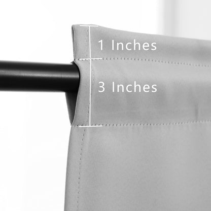 Light Grey Cafe Curtain (2 Count)