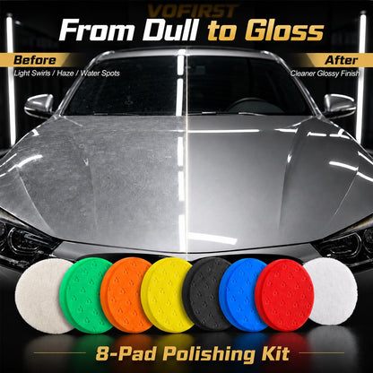 8 Pcs Buffing Pads (8 Count)