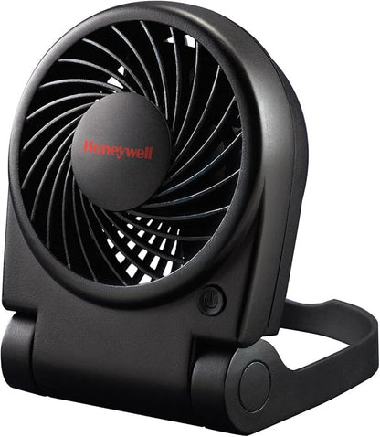 Honeywell HTF090B Turbo On-the-Go Personal Fan, Black – Small Portable Fan for Travel