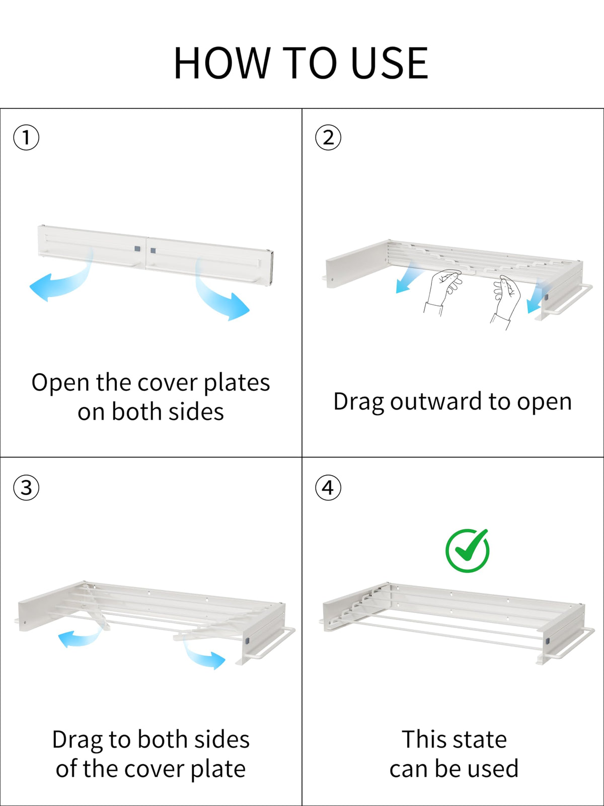 Wall Mounted Clothes Drying Rack