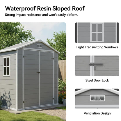 6x4 FT Outdoor Storage Shed