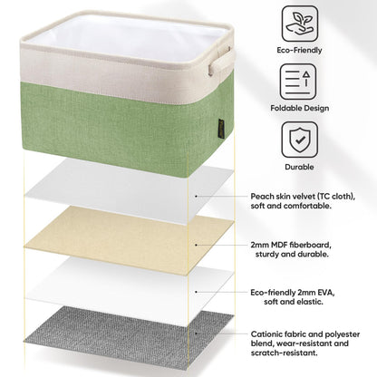 2 Pack Fabric Closet Storage Bins for Shelves (2 Count)