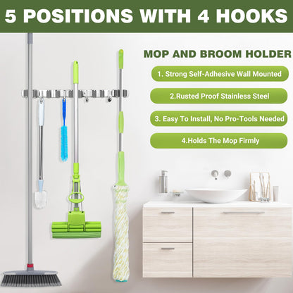 Broom Holder Wall Mount