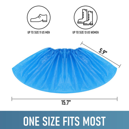 Shoe Covers Disposable Non Slip for Indoors Pack of 200 (200 Count)