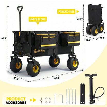 Heavy Duty Beach Wagon with 9" Big Sand