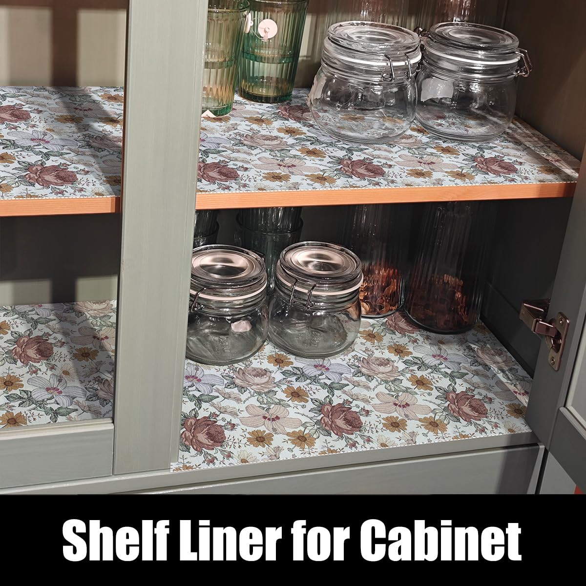 Floral Drawer Shelf Liners