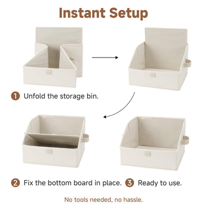 Closet Storage Bins Trapezoid (3 Count)