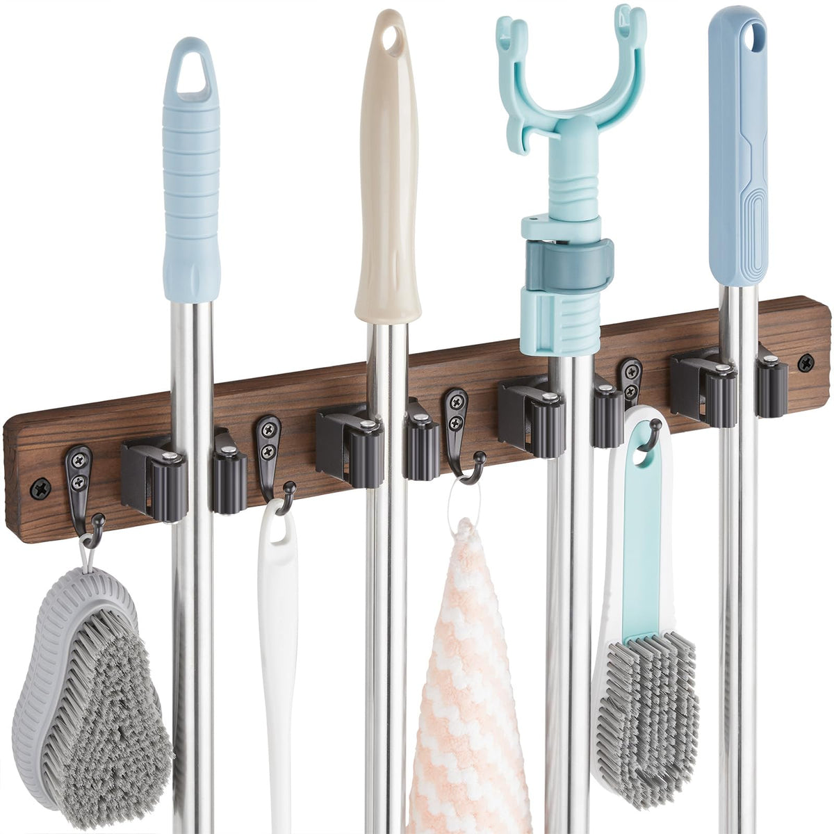 Mop and Broom Holder Wall Mount