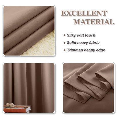 Blackout Curtains Mocha (2 Count)