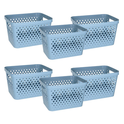 Plastic Storage Basket Set (6 Count)
