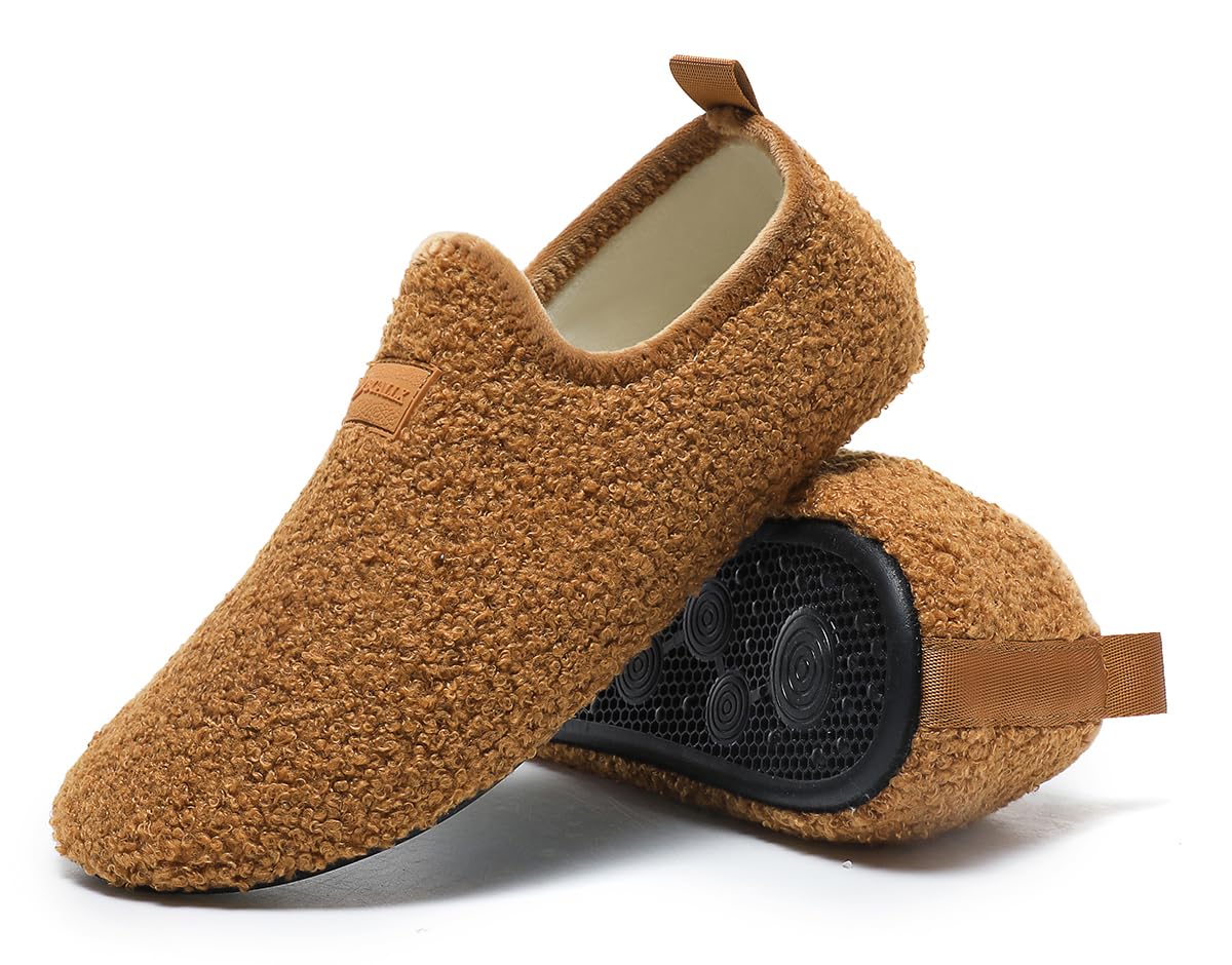 Adult Indoor House Slippers Socks Travel Lightweight Comfort Non Slip Grip House Floor Home Shoes for Women Men