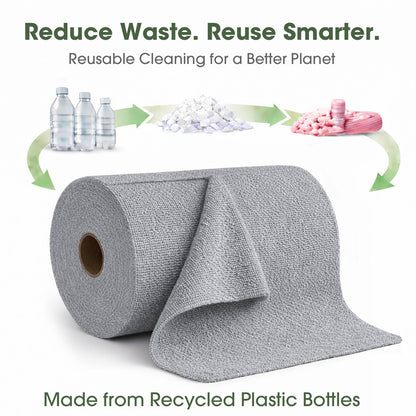 Microfiber Cleaning Cloth Roll (100 Count)
