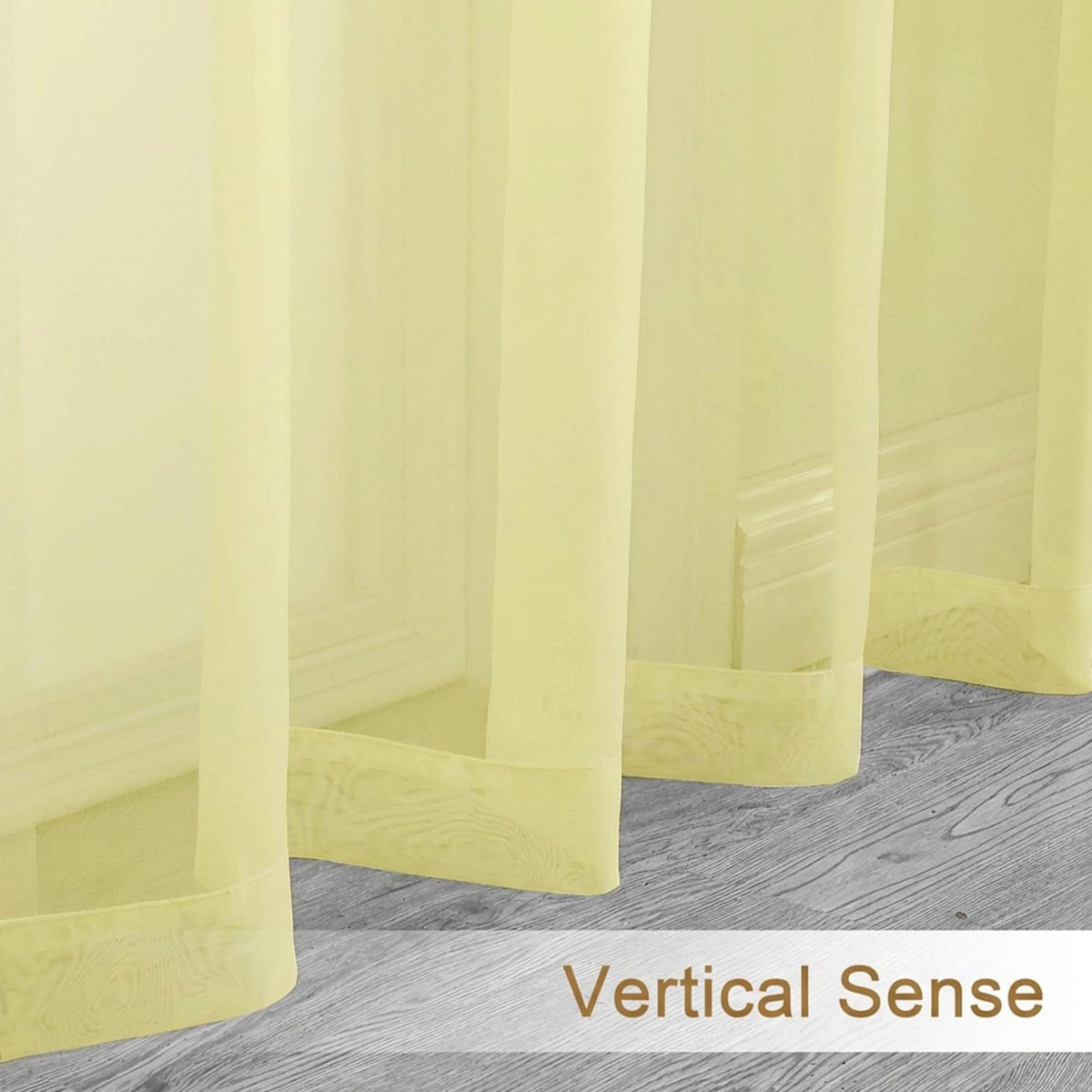 Short Sheer Curtains 30 inch Length 2 Panels (2 Count)