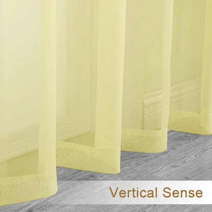 Short Sheer Curtains 30 inch Length 2 Panels (2 Count)