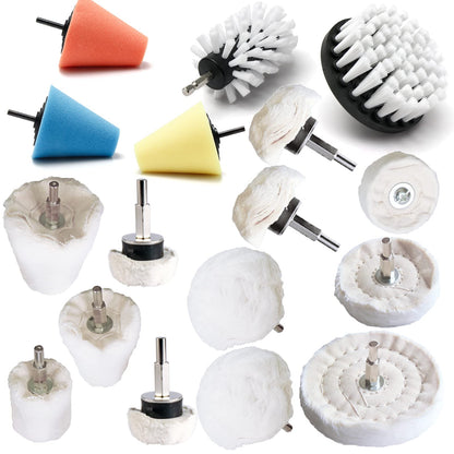 Polishing Pad Buffing Wheel Kit 17 Pack (17 Count)