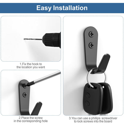 10 Pack Coat Hooks for Hanging (10 Count)