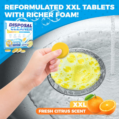 Garbage Disposal Cleaner Deodorizer Tablets (12 Count)