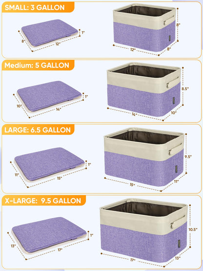 1 Pack Fabric Closet Storage Bins for Shelves