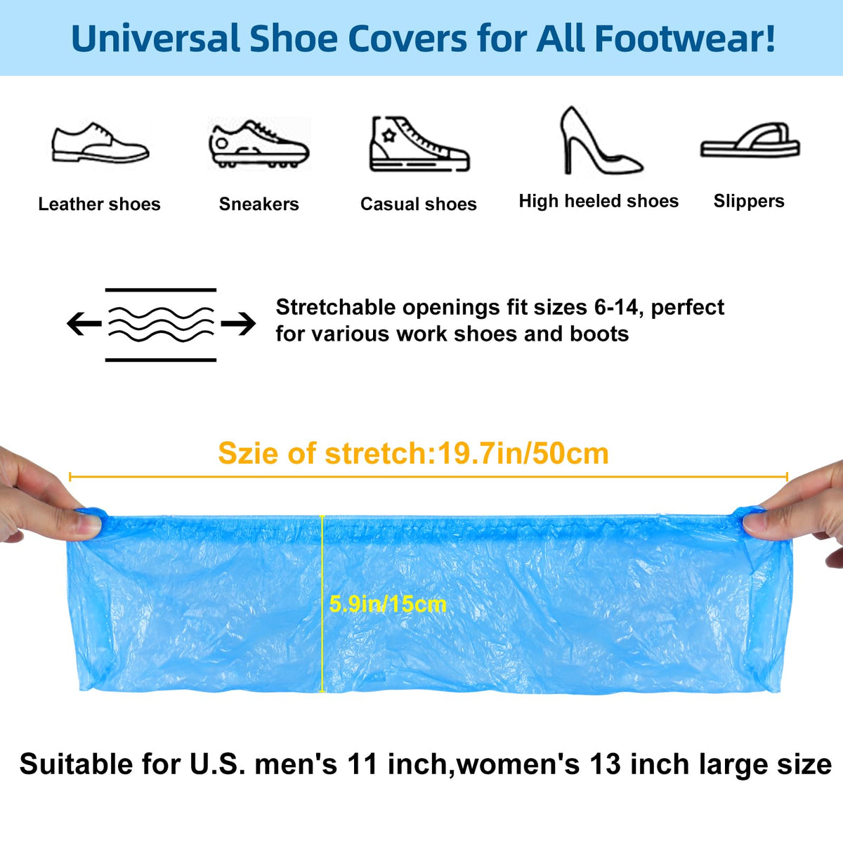 1000 Pcs Shoe Covers Disposable (1000 Count)