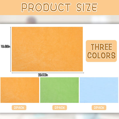 6 Pack Extra Large Microfiber Cleaning Cloths 20"x30" (4 Count)
