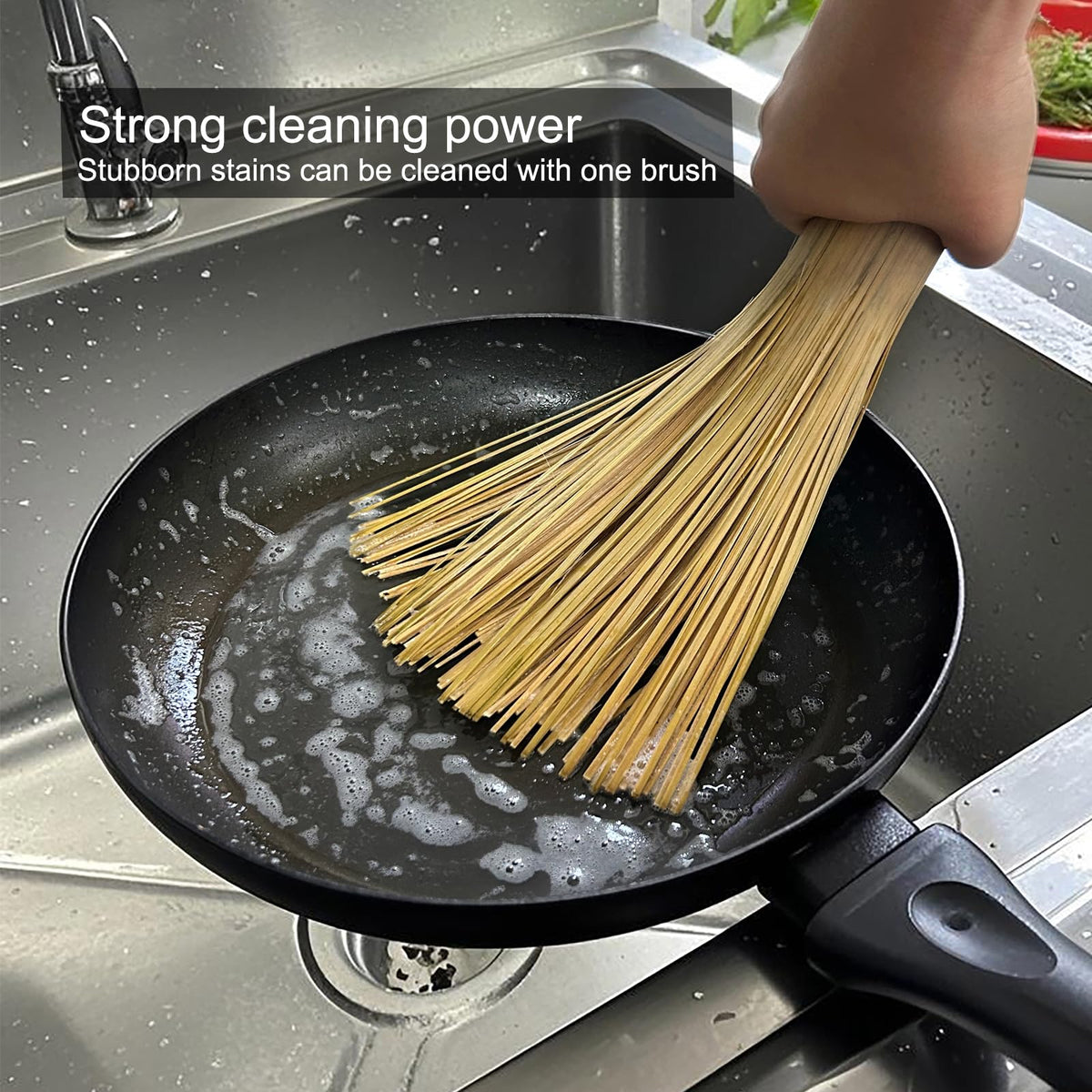 2 Pack Upgraded Bamboo Wok Brush (2 Count)