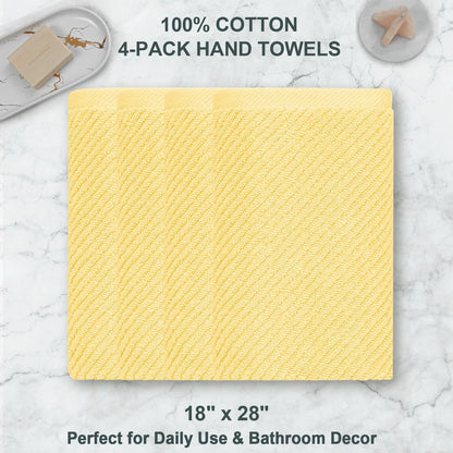 Bathroom Hand Towels 4PC (4 Count)