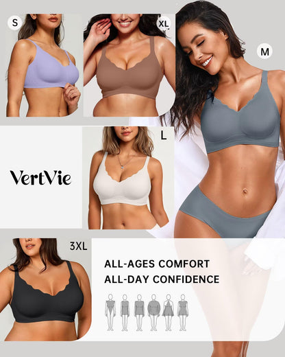 Seamless Jelly Bra No Underwire Supportive Bralette