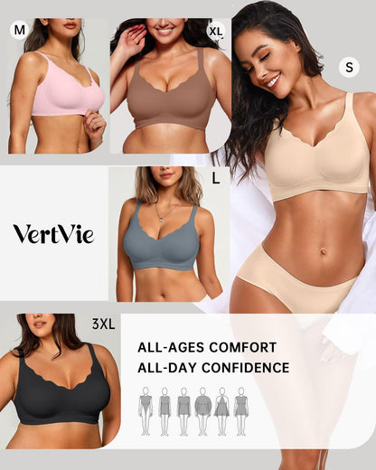 Seamless Jelly Bra No Underwire Supportive Bralette