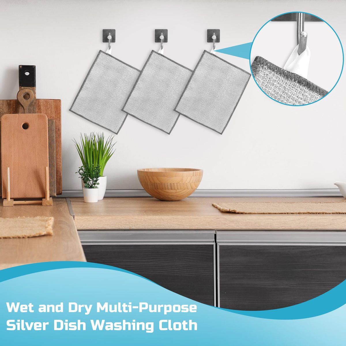 Non Scratch Wire Dishcloth (12 Count)