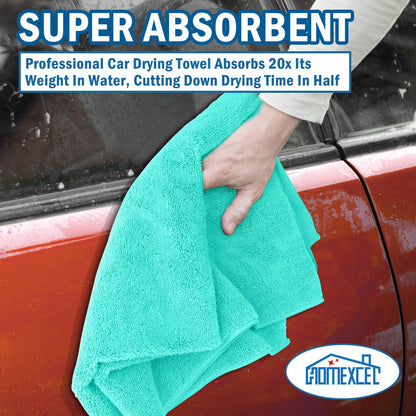 Professional Large Microfiber Car Drying Towels 2 Pack (2 Count)