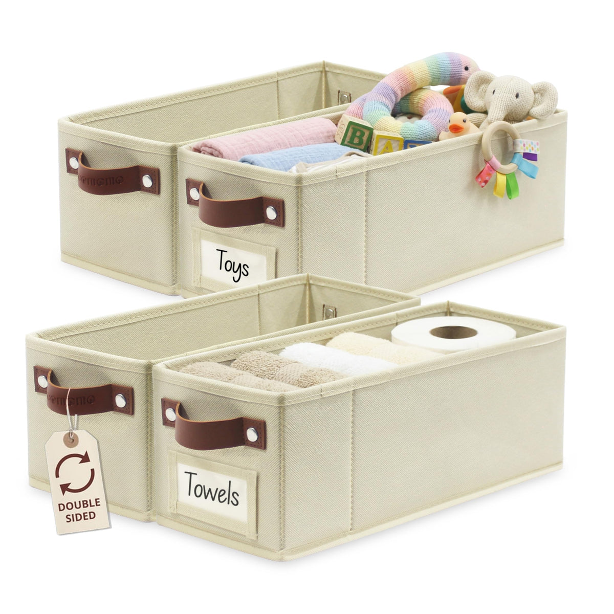Narrow Storage Bins (4 Count)