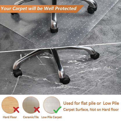 Large Chair Mat for Carpet