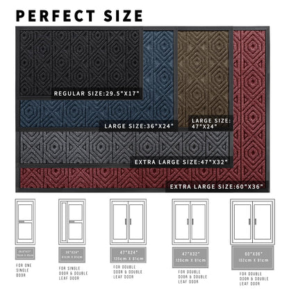 Door Mat Outdoor Indoor Entrance Welcome Mat