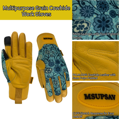 Cowhide Gardening Gloves