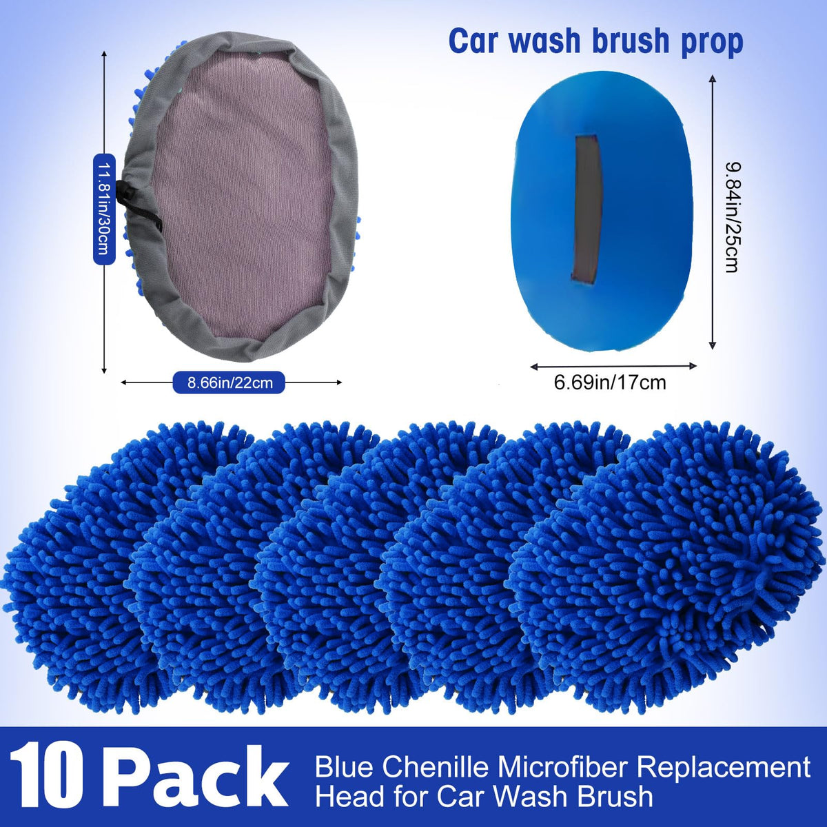 10 Pcs Car Wash Mitt Set (10 Count)