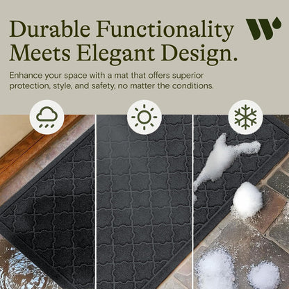 Cordova Front Door Mat Indoor Outdoor Entrance (6 Sq Ft)