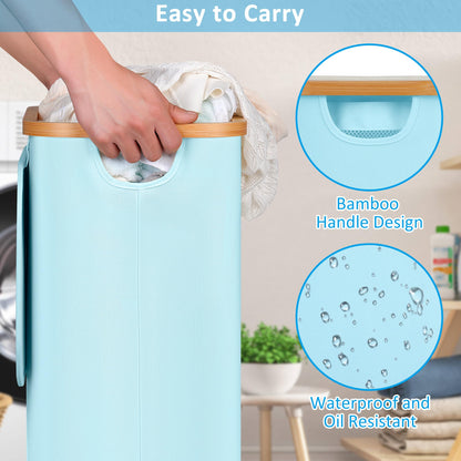Slim Laundry Hamper with Wheels