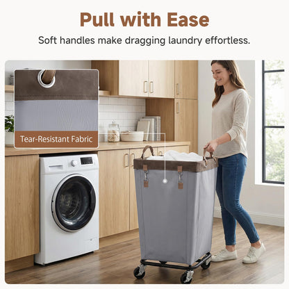 160L Laundry Basket with Wheels
