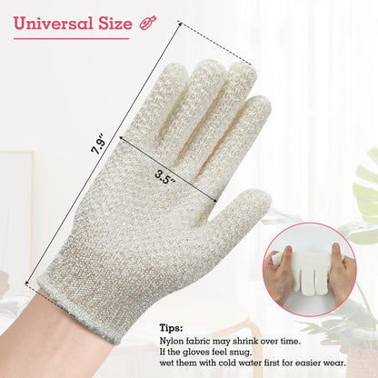 Exfoliating Glove for Shower Bath (3 Count)
