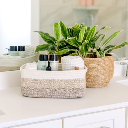 13.5”x8.5”x5.5” Storage Baskets for Shelves 3 Pack (3 Count)