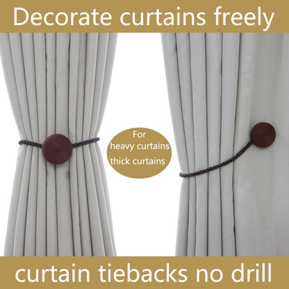 Magnetic Curtain Tiebacks (4 Count)