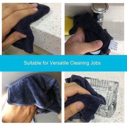 Premium 400 GSM Microfiber Cleaning Cloths (6 Count)