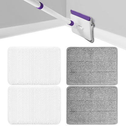 4 Pack Baseboard Cleaner Pad Refills for Wlich (4 Count)